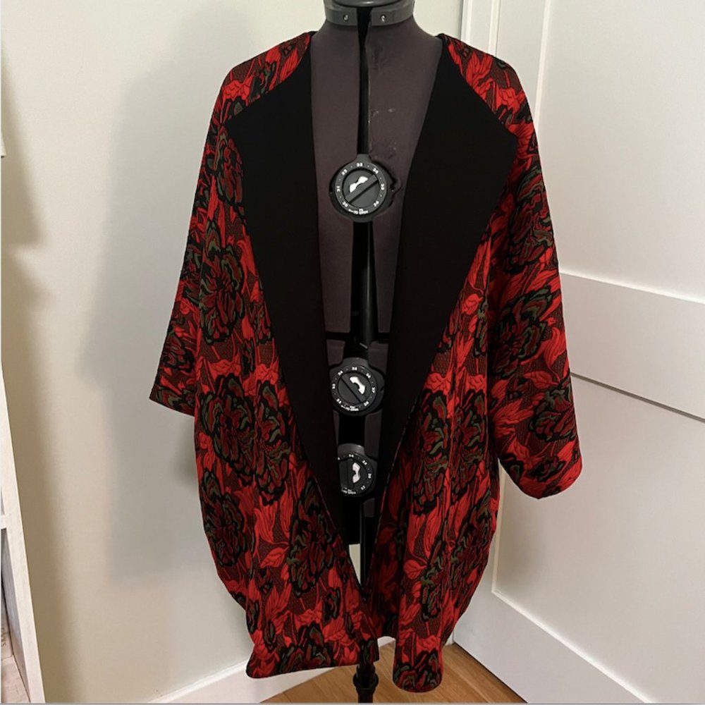 Natori Floral textured kimono / jacket / coat / cardigan